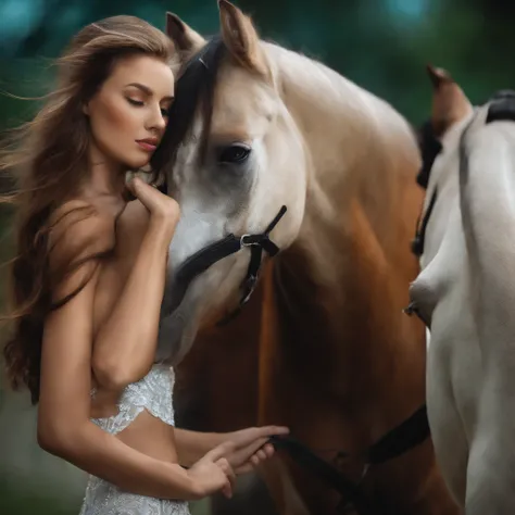horse girl real, girl, - SeaArt AI
